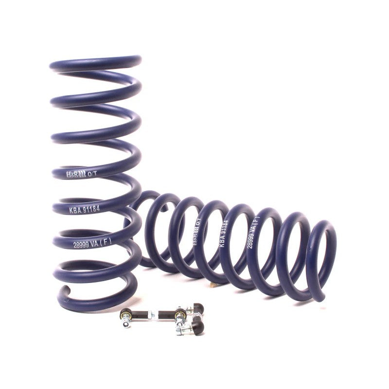 H&R Sport Spring kit for 2011-2015 BMW 740Li F02 featuring high-tensile 54SiCr6 steel progressive rate coils.