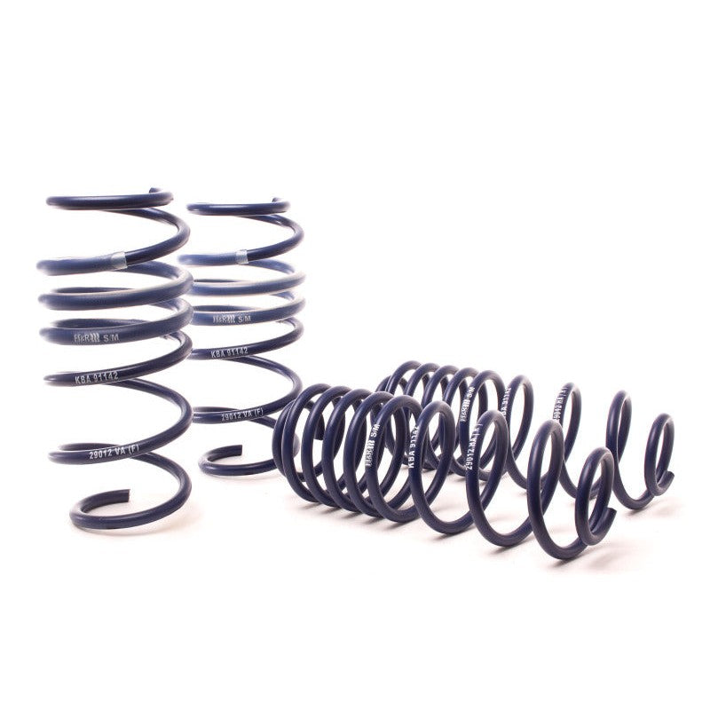 H&R Sport Spring set in blue finish for 2011-2019 Ford Fiesta 1.6L and 1.0L models.