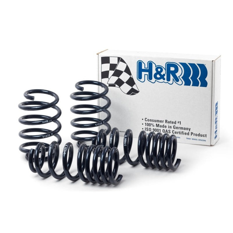 A set of blue H&R Sport Springs for 2010-2019 Ford Taurus SHO.