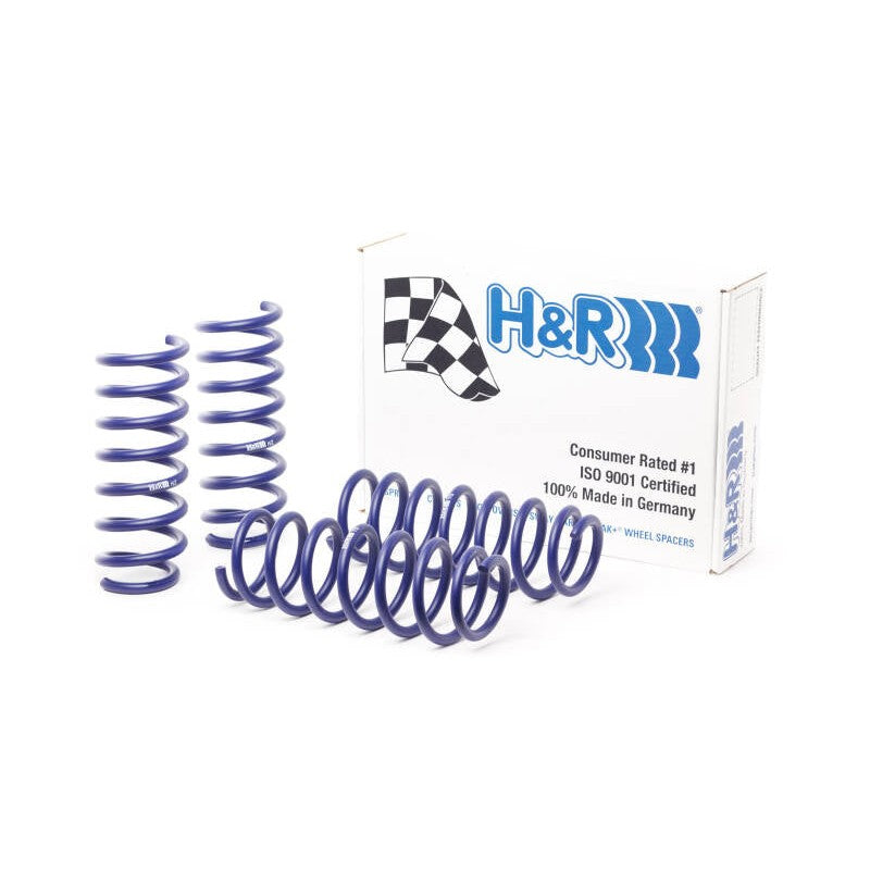 Blue H&R Sport Spring set for 2011-2019 BMW 528i, 535i, and 6-Series Gran Coupe models