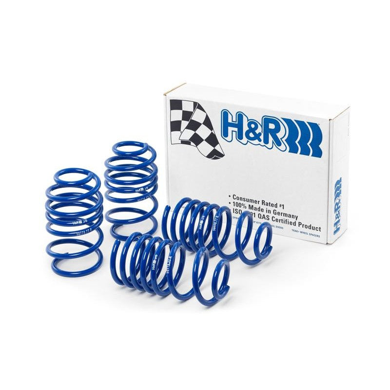 Blue H&R Super Sport lowering springs for 2012-2015 Chevrolet Camaro Convertible