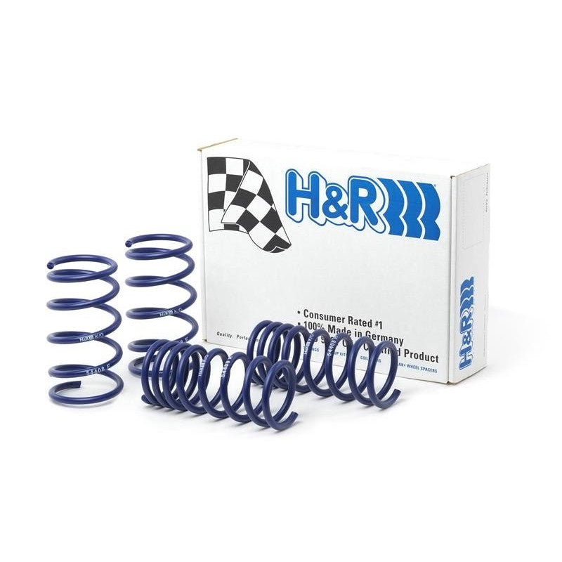 Blue H&R Sport lowering springs for 2013-2020 Subaru BRZ, Toyota 86, and Scion FR-S