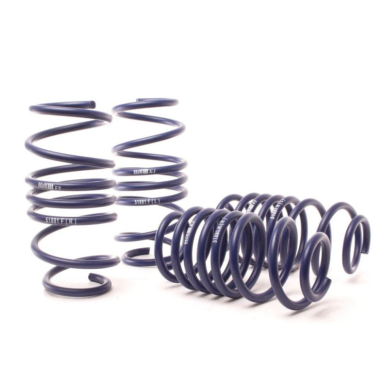 Blue H&R Sport Springs lowering kit for 2012-2017 Acura ILX and Honda Civic Si.