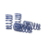 Set of blue H&R Sport lowering springs for 2015-2020 Jaguar F-Type R models.