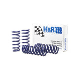 Set of four blue H&R Sport Springs for 2014-2020 Maserati Ghibli