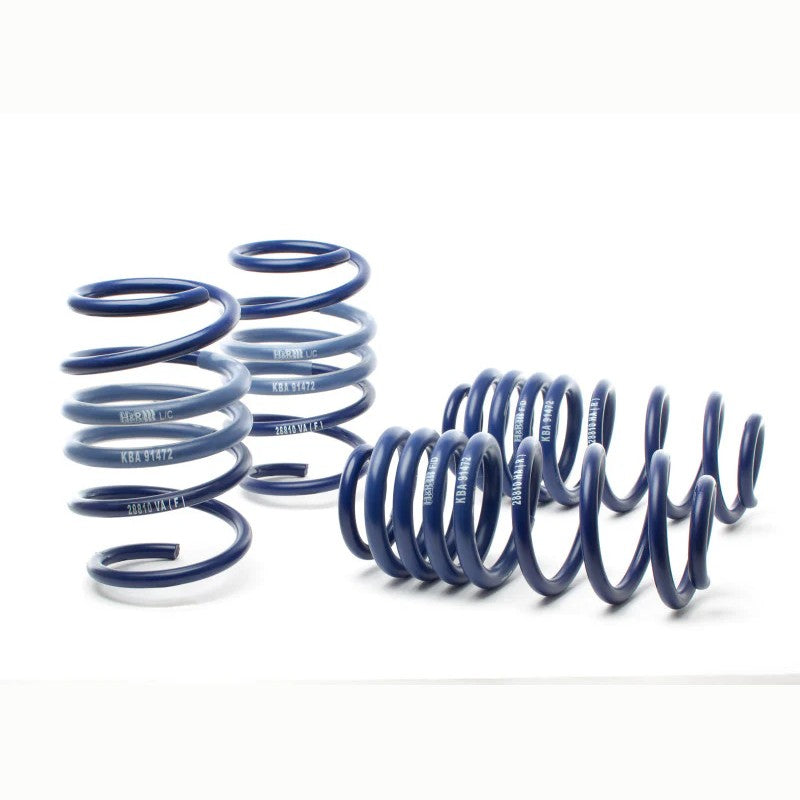 Blue H&R Super Sport lowering springs for 2015-2020 Audi S3