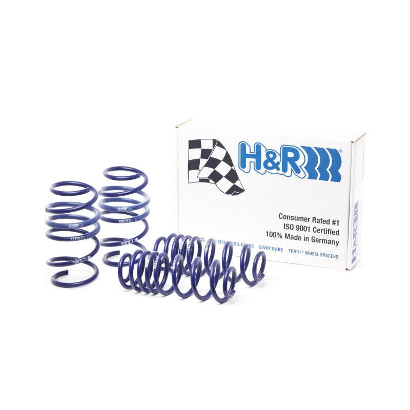 Four grey H&R OE Sport lowering springs for Volkswagen GTI MK7