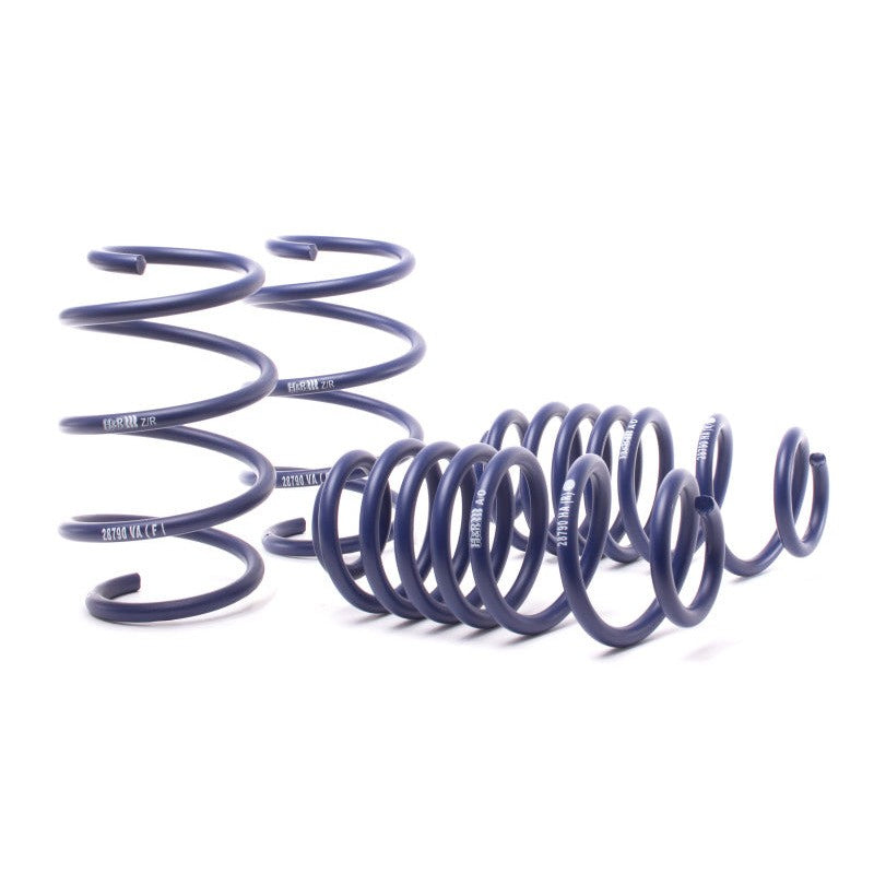 Set of four H&R blue metallic sport lowering springs for 2016-2020 BMW X1 F48