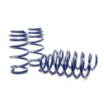 Set of four blue H&R Sport lowering springs for 2017-2020 Audi R8 with adaptive suspension.