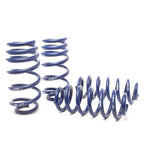 Blue H&R Sport lowering springs for 2019-2020 Audi A6 Quattro AWD.