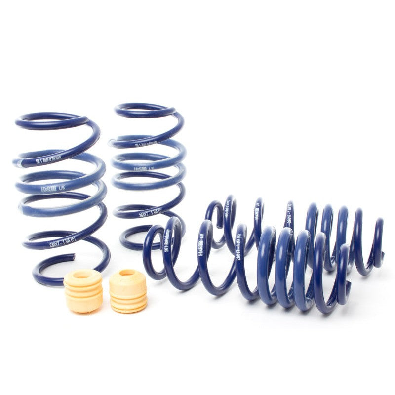 Set of four H&R Sport lowering springs for 2022-2024 VW Golf R MK8.