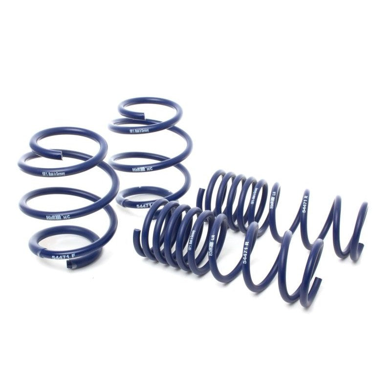 Set of four blue H&R Sport Springs for 2022-2025 Subaru WRX VB chassis.
