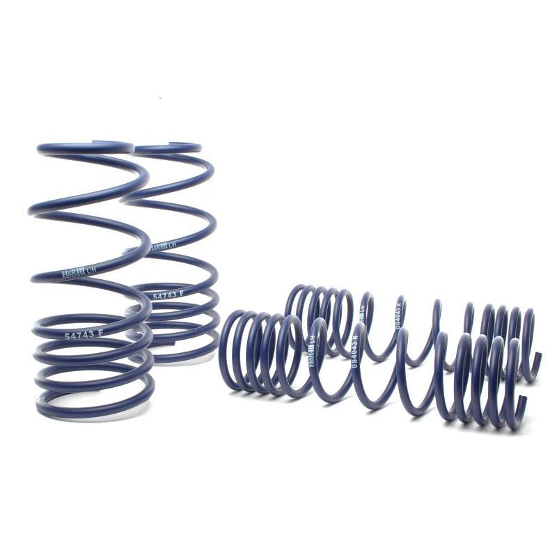H&R Sport Springs set in blue for 1980-1993 Volkswagen Cabriolet, Scirocco, and Rabbit Convertible