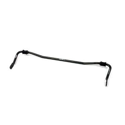 Blue H&R 18mm adjustable rear sway bar with forged ends and mounting bushings for BMW E30.