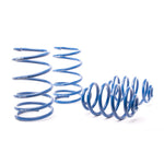 Blue H&R Sport lowering springs for 1992-1998 BMW E36 3-Series models.