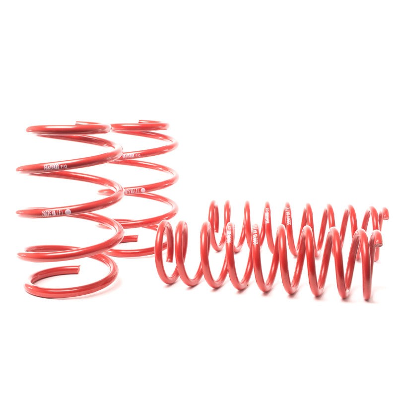 H&R Sport Spring set for BMW E38 740i featuring blue progressive rate coils and high-tensile steel construction.