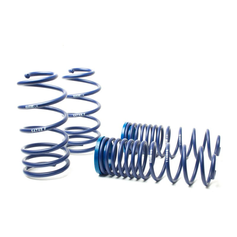 Four blue H&R Sport Springs for 1995-2002 Volkswagen Cabrio MK3.