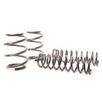 Set of four blue H&R Sport Springs for 1997-2003 BMW 540i E39 sedan models.