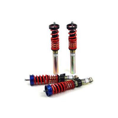 H&R RSS Series performance coil over suspension kit featuring threaded shock bodies and silver springs for Porsche 911.