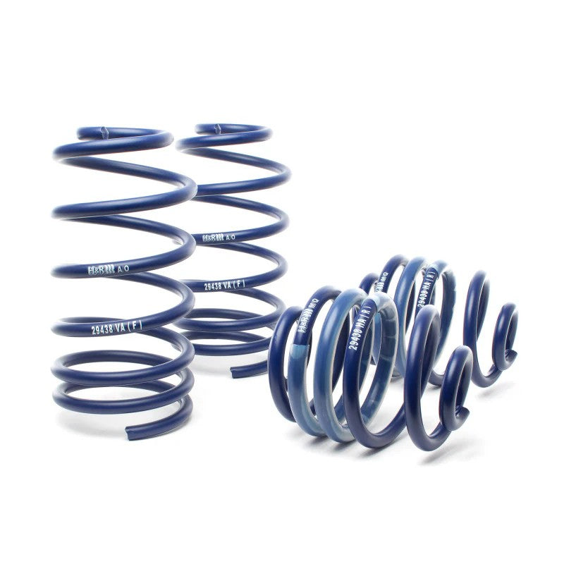 Set of blue H&R Sport Springs for 2000-2006 Audi TT Quattro AWD