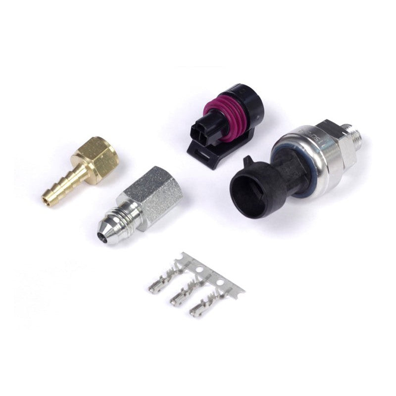 Haltech TI 5 Bar MAP sensor featuring a stainless steel threaded body and a three-pin electrical connector.