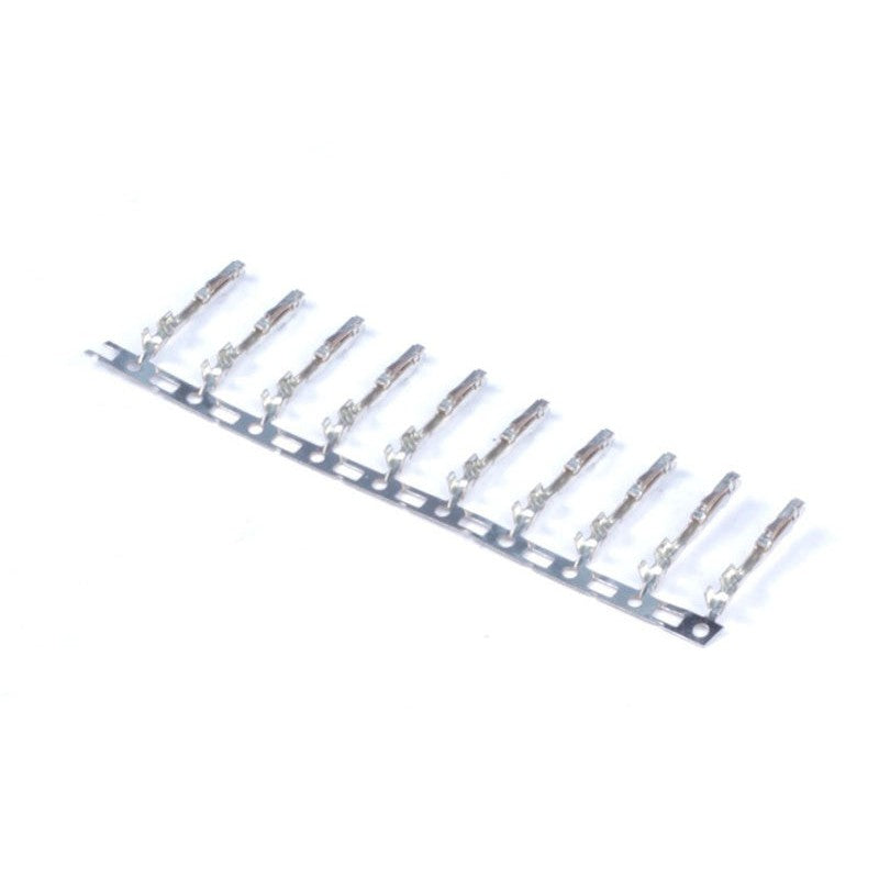 Ten metal Haltech ECU crimp terminals for Tyco 8-32 pin connector housings (HT-030051).