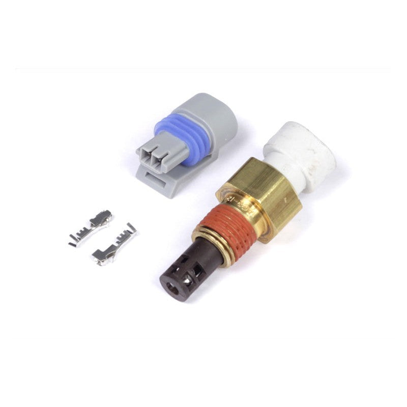 Haltech M14 x 1.5 air temperature sensor with included Delphi connector and wiring pins