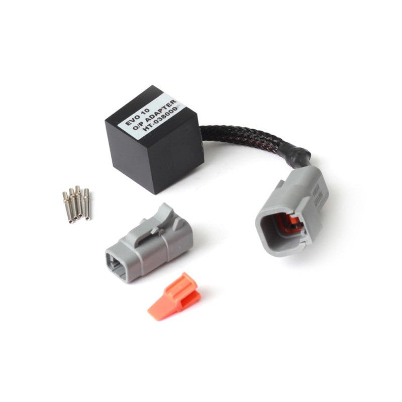 Haltech HT-038000 Analogue Output Adaptor module with Deutsch DTM 4-pin connectors and wiring harness.