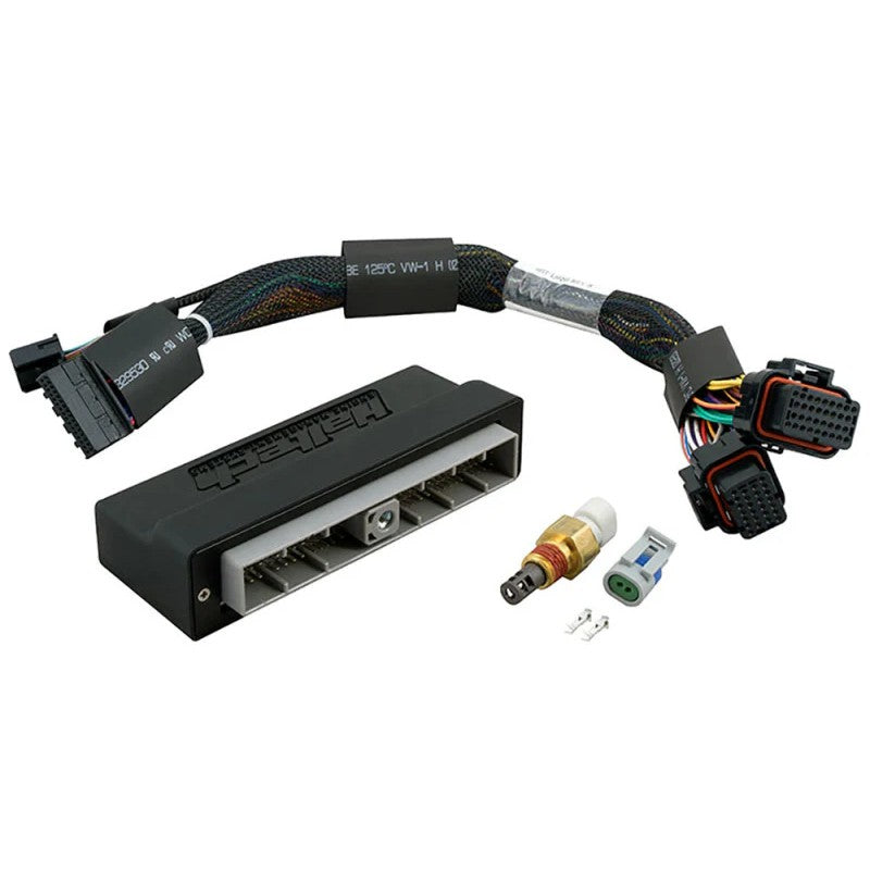 Haltech Elite 2000/2500 PnP adaptor harness for Nissan Skyline R34 GTT factory wiring integration.
