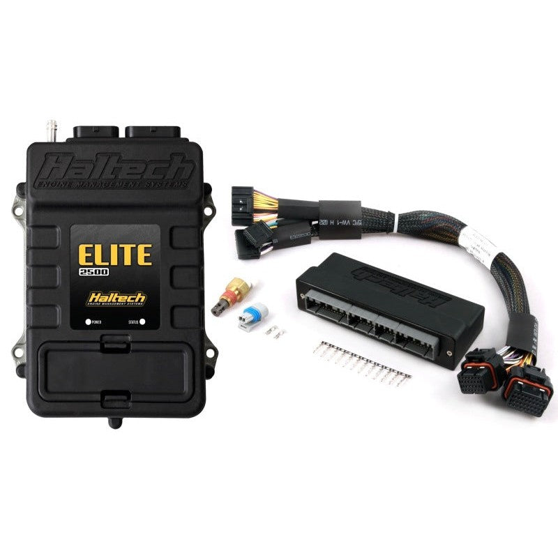 Haltech Elite 2500 engine management system with vehicle-specific plug-and-play adaptor harness