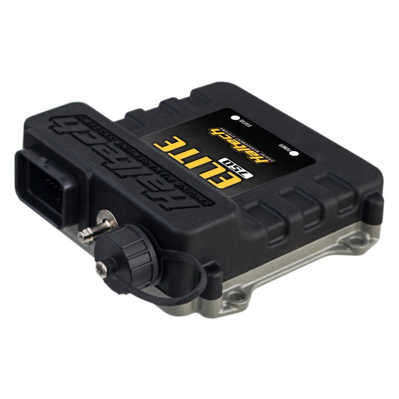 Haltech Elite 750 ECU unit and basic universal wire-in wiring harness assembly.