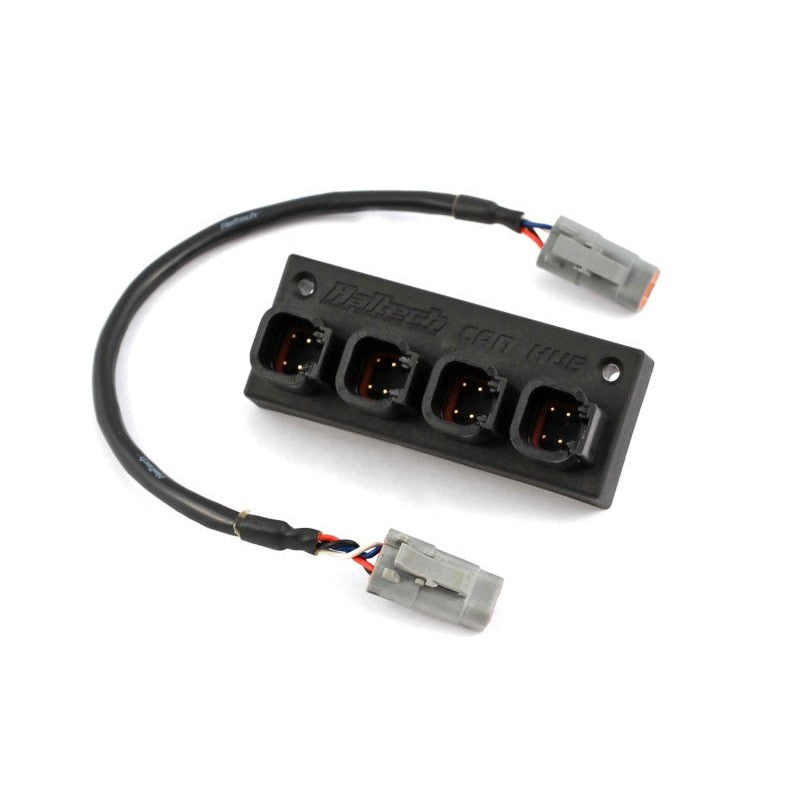 Haltech HT-159000 Elite CAN Hub with four DTM-4 ports for engine management system expansion.