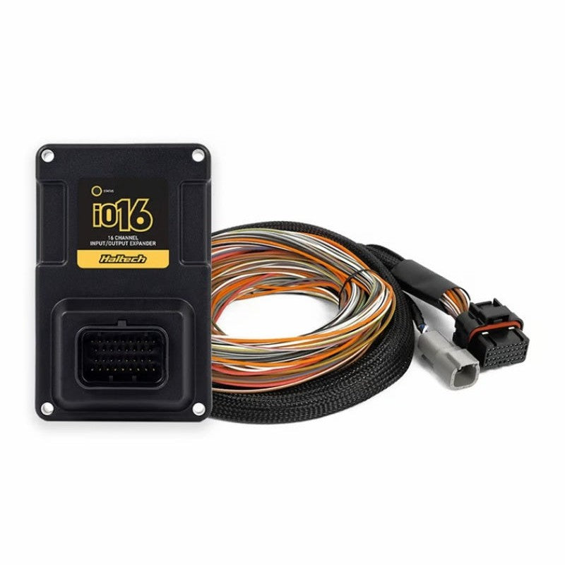 Haltech NEXUS IO16 Input/Output Expander module with universal 8.5ft wire-in wiring harness
