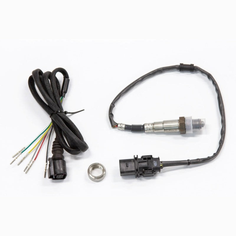 Haltech HT-010740 Onboard Wideband Sensor Pack with Bosch LSU 4.9 sensor, terminated 1.2m harness, and weld-on bung.
