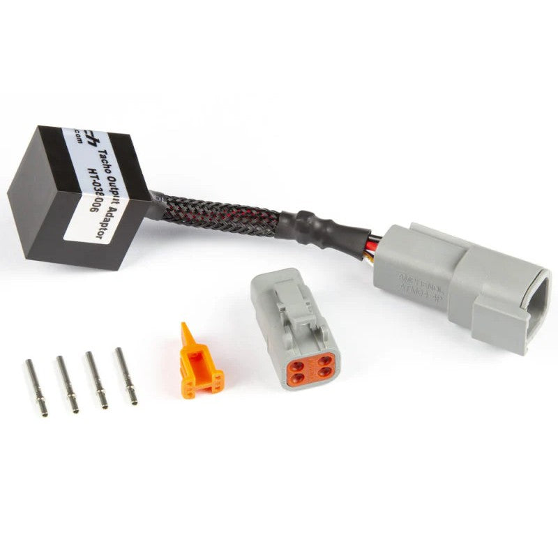 Haltech HT-038006 Tacho Output Adaptor module with matching DTM 4 connector plug and pins