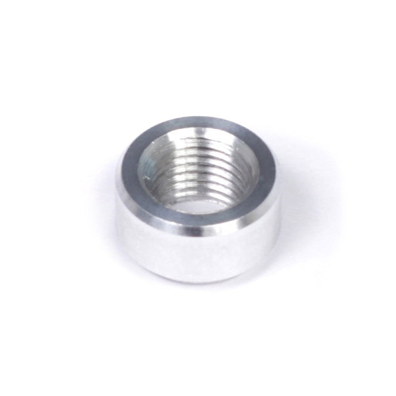 Haltech M14 x 1.5 aluminum weld-on fitting for small thread air temperature sensors.