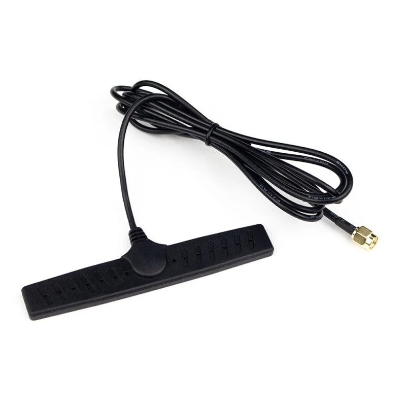 Haltech 2.4GHz Wi-Fi antenna with adhesive glass mount and 1.5-meter lead for Nexus Series VCUs