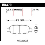 Hawk Performance HB370Z.559 Performance Ceramic rear brake pads for Nissan and INFINITI