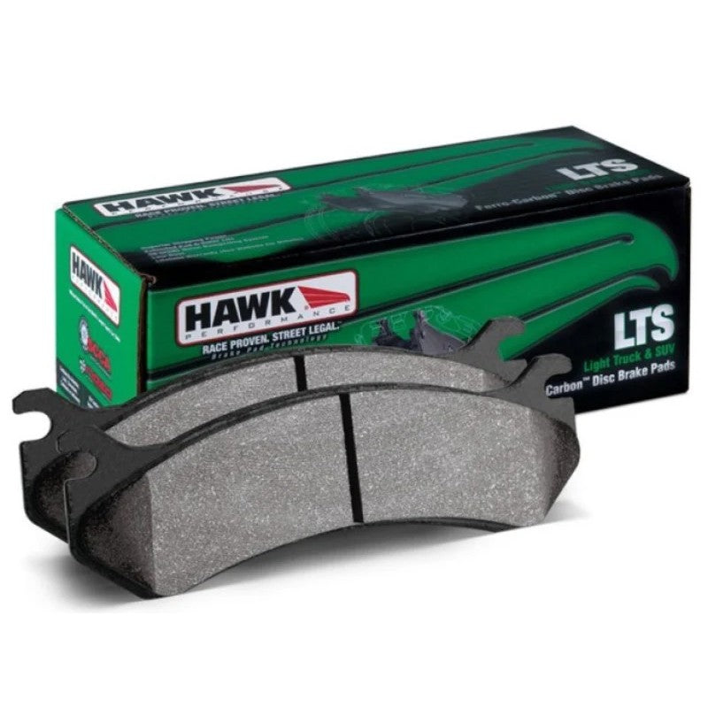 Hawk Performance LTS series front disc brake pad set for light trucks and SUVs.