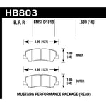 Hawk Performance DTC-60 rear brake pads for 2015-2020 Ford Mustang