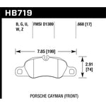 Hawk Performance Ceramic front brake pads for Porsche 911, Boxster, and Cayman models