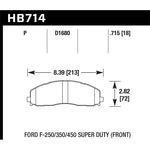 Hawk Performance SuperDuty front brake pads for 2013-2019 Ford F-250 and F-350 Super Duty trucks.