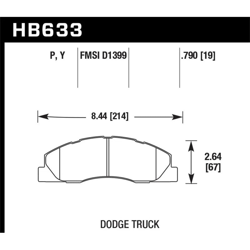 Hawk Performance LTS compound disc brake pads for heavy-duty trucks