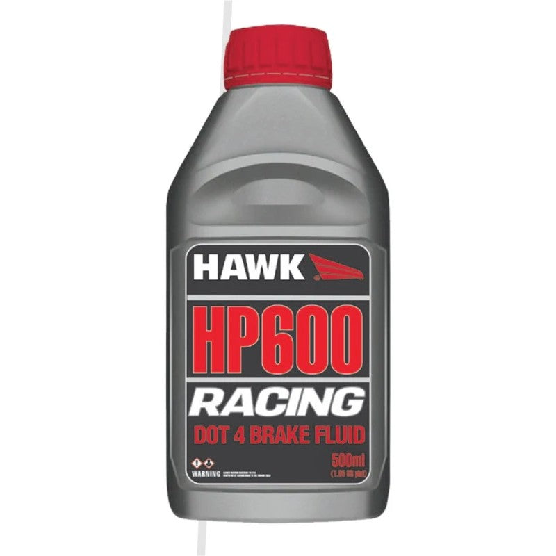 500ml bottle of Hawk Performance Race DOT 4 high performance brake fluid