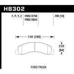 Hawk Performance Super Duty Ferro-Carbon brake pads for heavy-duty Ford trucks