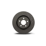 Hawk Performance Talon cross-drilled and slotted brake rotor with silver Magni corrosion-resistant coating