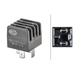 Hella 12V 20/20 Amp automotive main current relay with standardized pin connectors.