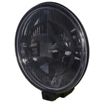 HELLA 500 Series Black Magic auxiliary driving lamps with black-out reflectors and mounting hardware.