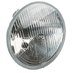 Round Hella Vision Plus 165mm 7-inch H4 ECE conversion headlamp with glass lens and internal reflector.