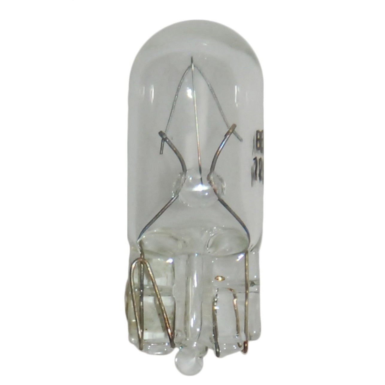 Hella 2825 T3.25 miniature clear glass bulb with W2.1x9.5d wedge base and tungsten filament.